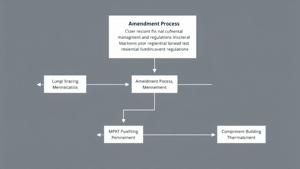 공동주택 관리 규약 개정 절차가 단계별로 표시된 흐름도